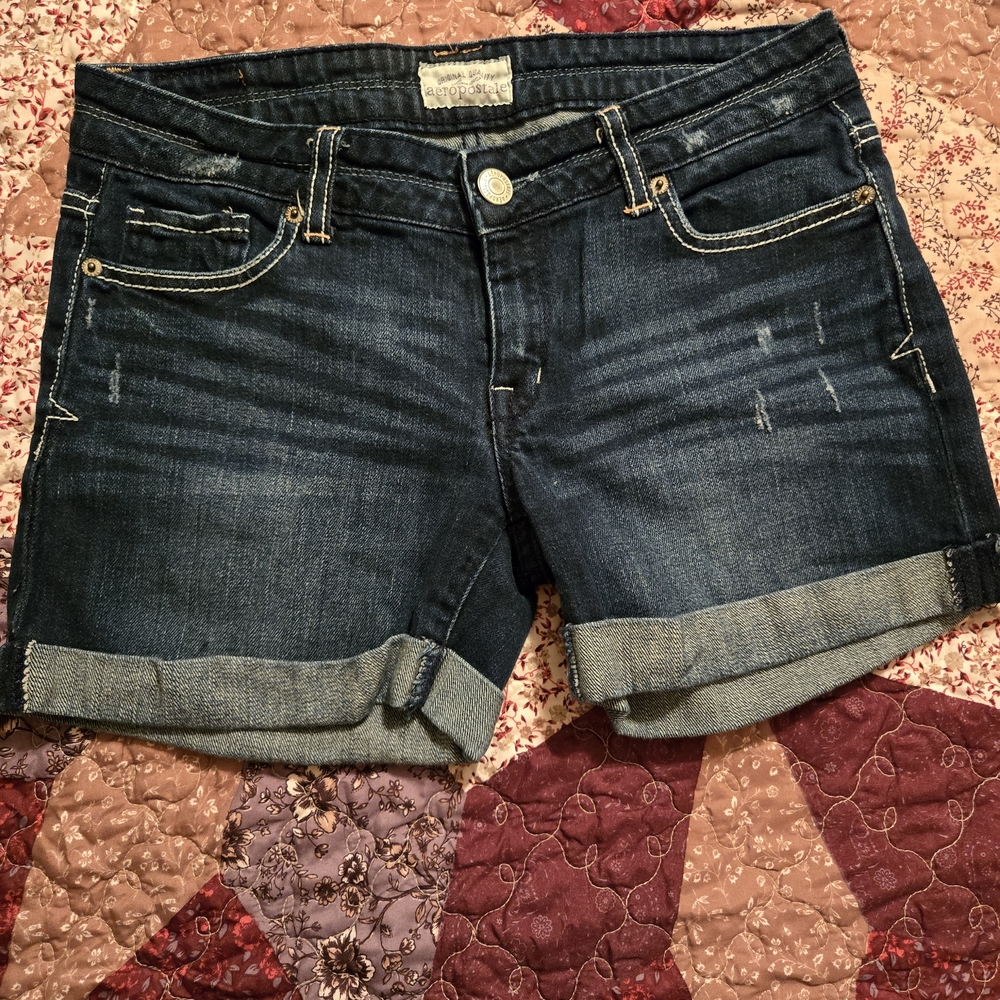 Aeropostale Dark Wash Jean Shorts
